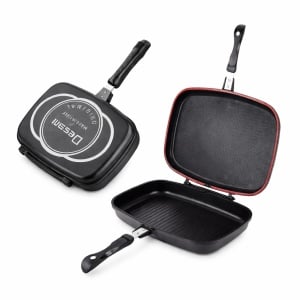 Tigaie dubla grill antiaderenta Dessini de 36cm