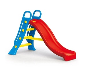 Tobogan din Plastic Colorat, cu Gaura pentru Furtun de Apa, 24luni+, 25kg, 165x145x104cm
