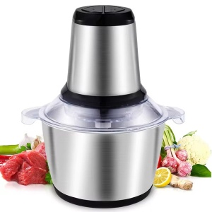 Tocator electric pentru carne si legume cu bol din inox si capacitate de 3Litri