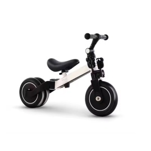 Tricicleta transformabila in bicicleta de echilibru, roata fata de 9 inci, pentru copii 2-6 ani cu inaltime intre 80-130 cm, 3.5 kg greutate, rosu/galben/alb - Img 9