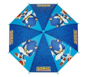 Umbrelă de Ploaie Sonic pentru copii, cu Baston, Automată, 66cm, albastru - Img 2