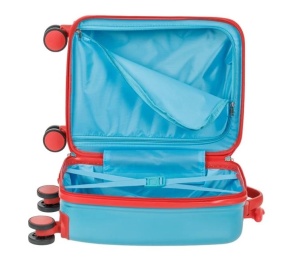 Valiza tip troler pentru copii, Model Dinozauri, roti rotative, Capacitate 22L - Img 5