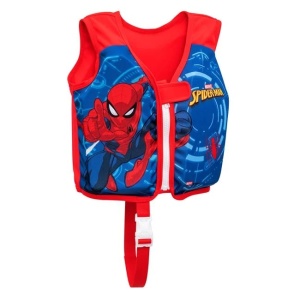 Vesta Inot pentru Copii 1-3 Ani, Bestway, din Spuma, Model Spiderman, Rosu-Albastru - Img 1