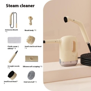 Aparat de curatat cu aburi, 1200W, 120°C, capacitate rezervor 300ml, Plastic, 23x7.5x20.5cm, Bej - Img 3