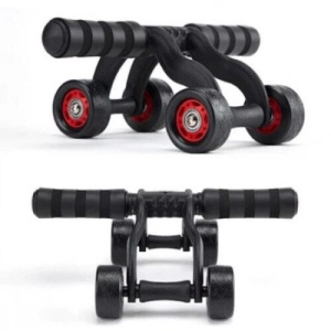 Aparat fitness pentru exercitii, cu 4 roti pentru abdomen, spate si brate - Img 4