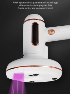 Aspirator manual 3 in 1, cu lumina UV, portabil, anti-acarieni si bacterii, 120W - Img 10
