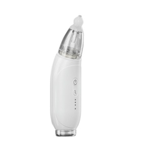 Aspirator nazal pentru copii si bebelusi, Putere de aspirare 70 kpa, Auto-curatare, 3 viteze, 2 capete, Alb