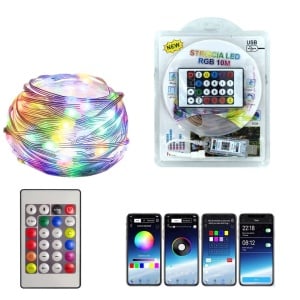 Banda LED 10m RGB cu telecomanda si control prin aplicatie - Img 11