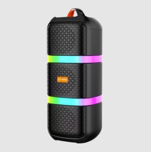 Boxa portabila Bluetooth, CS-4301, 20W, 1800mAh, RGB, 18.6*18.1*47.7cm, cu Microfon, Negru - Img 1