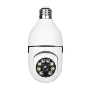 Camera Supraveghere IP, 360° Wi-Fi, tip bec cu soclu E27, 1080P, rezistent la apa IP66 - Img 1