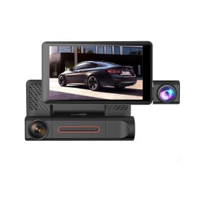 Camera Tripla Auto DVR, Display 4", Full HD 1080p, Unghi de 170°, Negru - Img 9