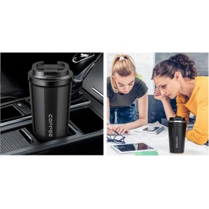 Cana Termos Coffee,Capacitate 510 ml,Portabil,Pereti Dubli - Img 5