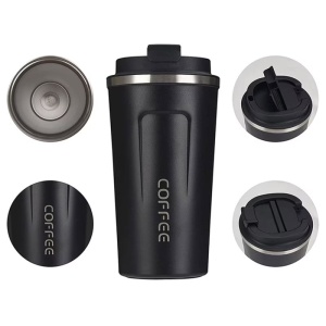 Cana Termos Coffee,Capacitate 510 ml,Portabil,Pereti Dubli - Img 7