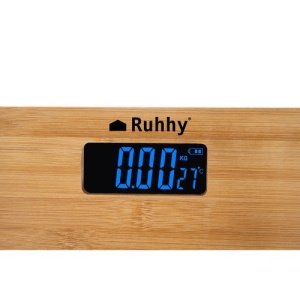 Cantar de Baie din lemn de Bambus cu ecran LCD, Design Eco-Friendly, Oprire Automata - Img 4