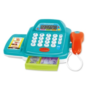 Casa de marcat de jucarie pentru copii, cu scanner si accesorii de plata - Afisaj digital