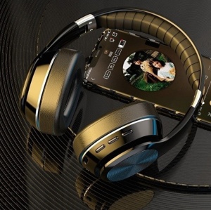 Casti wireless over the ear, pliabile, bluetooth, microfon, autonomie 11h, radio, HiFi, noise canceling, negru - Img 6