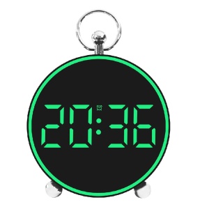 Ceas Digital de Masa sau Perete, cu Alarma, Snooze, Lumina LED, Mod Noapte, Control vocal, USB - Img 9