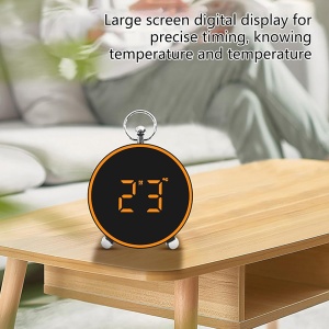 Ceas Digital de Masa sau Perete, cu Alarma, Snooze, Lumina LED, Mod Noapte, Control vocal, USB - Img 19