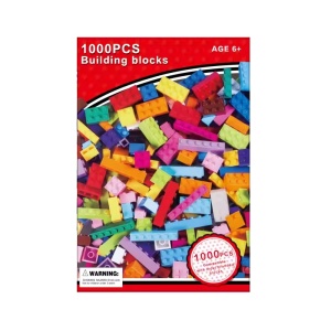 Cuburi de construit din plastic cu 500 sau 1000 piese, Pentru copii 6 ani+, Multicolor - Img 8