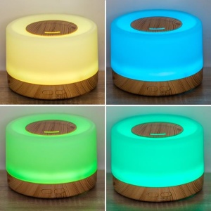Difuzor Electric de Aromaterapie 500ml cu LED Multicolor, Design Lemn, Umidificator și Odorizant Cameră, 12W - Img 5