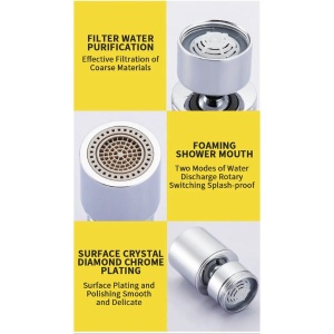 Extensie rotativa universala pentru robinet cu filet M22, 2 moduri de functionare - Img 10