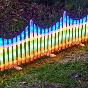 Gardulet Decorativ cu 288 LED-uri, 280x29cm, Interconectabil, Lumina Alba Calda/Multicolora - Img 2