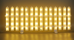 Gardulet Decorativ cu 288 LED-uri, 300x35cm, Interconectabil, Lumina Alba Calda - Img 5