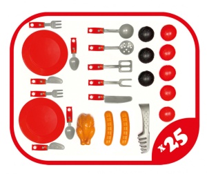Grill Barbecue de jucarie Mochtoys, cu blat de lucru - Img 3