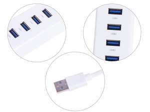 Hub USB cu 4 porturi USB 3.0 viteza transfer de pana la 5Gbps - Img 18