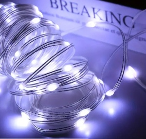 Instalatie LED Liniara, pentru Craciun, 240 LED-uri, 30m, Exterior-Interior, IP44, Jocuri de Lumini, 4 Culori - Img 8