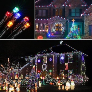 Instalatie Luminoasa Solara, IP44, de 30/50/100m Lungime, cu 150/250/500 LED-uri, Lumina Multicolora - Img 6