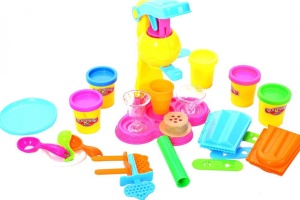 Jucarie creativ de preparat inghetata din plastilina, cu accesorii, MalPlay, multicolor - Img 1