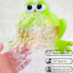 Jucarie de baie pentru copii Bubble Frog cu difuzor de spuma si muzica - Img 3