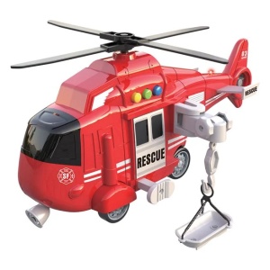 Jucarie elicopter de salvare, cu targa, lumini si sunete de operare
