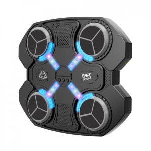 Jucarie Interactiva de Box pentru Copii, Tinta Electronica cu Muzica si Lumini LED, 4 Zone de Lovire, Manusi Incluse - Img 5