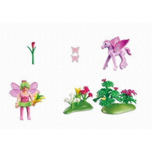 Jucarie Zana primaverii si calul inaripat cu accesorii Playmobil - Img 5