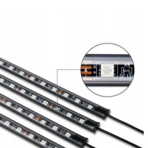 Kit lumini auto 48 LED-uri, Iluminare RGB, Control cu telecomanda - Img 6