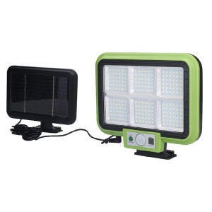 Lampa 216 LED SMD cu panou solar, Putere 50W, Senzor de miscare si telecomanda