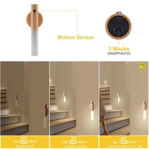 Lampa LED inteligenta cu senzor de miscare - Incarcare USB - Lumina calda - Img 9