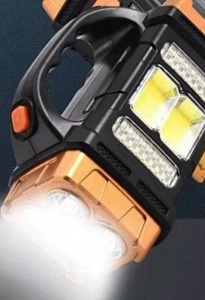 Lampa solara pentru camping HB-2678 tip felinar/lanterna, cu maner - Img 2