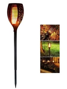 Lampa Solara XF-6006 tip Torta cu Efect Flacara Falsa pentru terasa sau gradina - Img 2