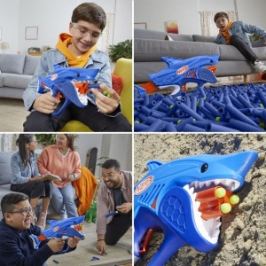 Lansator Elite 2.0 Nerf Sharkfire Elite, include 8 sageti din spuma - Img 2
