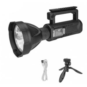 Lanterna Profesionala LED cu acumulator, Incarcare USB, Raza de actiune 800m, 4 moduri de iluminare, functie Powerbank - Img 7