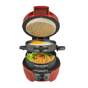 Mini aparat de facut burgeri RAF R666, Putere 600W - Img 9