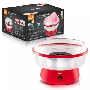Mini aparat pentru vata de zahar, RAF R0001, 450W, 27x26x18 cm, Rosu - Img 2
