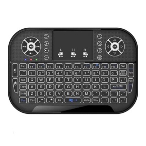 Mini Tastatura Wireless cu Touchpad, Iluminata RGB, Compacta, 2.4Ghz, Reincarcabila USB - Img 3