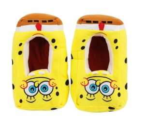 Papuci 3D, model Sponge Bob, poliester, 38-39, galbeni - Img 1