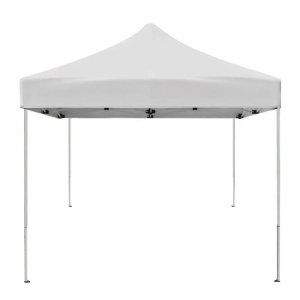 Pavilion textil Ecru Pop-Up, Dimensiune 3x3x2.6m, Structura Pliabila, Montaj rapid pentru gradina și evenimente
