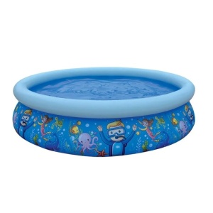 Piscina pentru Copii Lumea Marina cu Scafandri, Bestway, dimensiuni 2.05x0.47 m, albastru-multicolor - Img 2