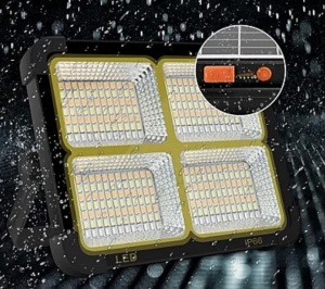 Proiector cu incarcare solara 336 LED, Putere 100W 16500mAh 10000 LM, 4 Moduri de iluminare - Img 6